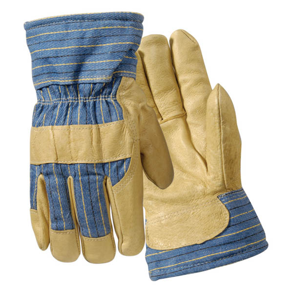 Wells Lamont Y0042 ThermoFill Premium Pigskin Leather Palm Winter Gloves with Safety Cuffs and Canvas Backs